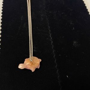 🟡 Small purple stone turtle and chain